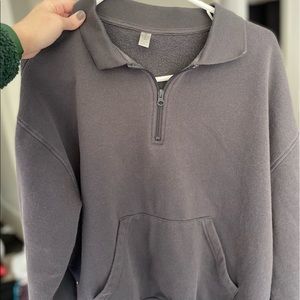 LA hearts active gray quarter zip